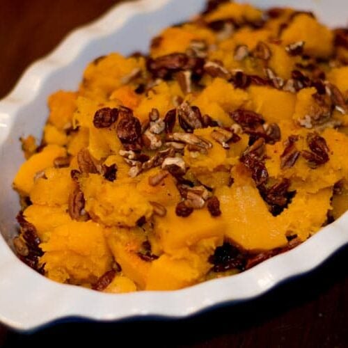 Roasted Butternut Squash With Pecans