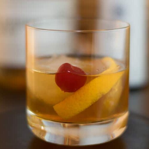 Classic old fashioned cocktail