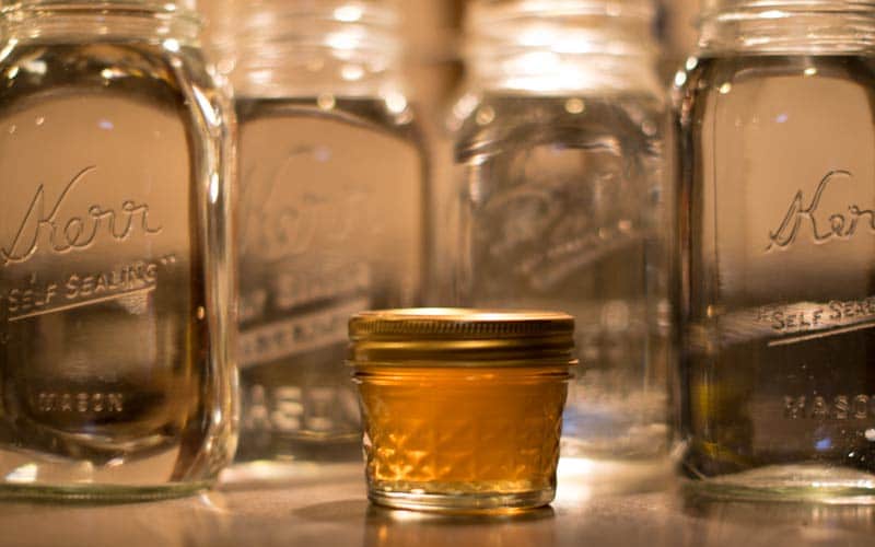 It takes thirty gallons of sap to make one gallon of syrup