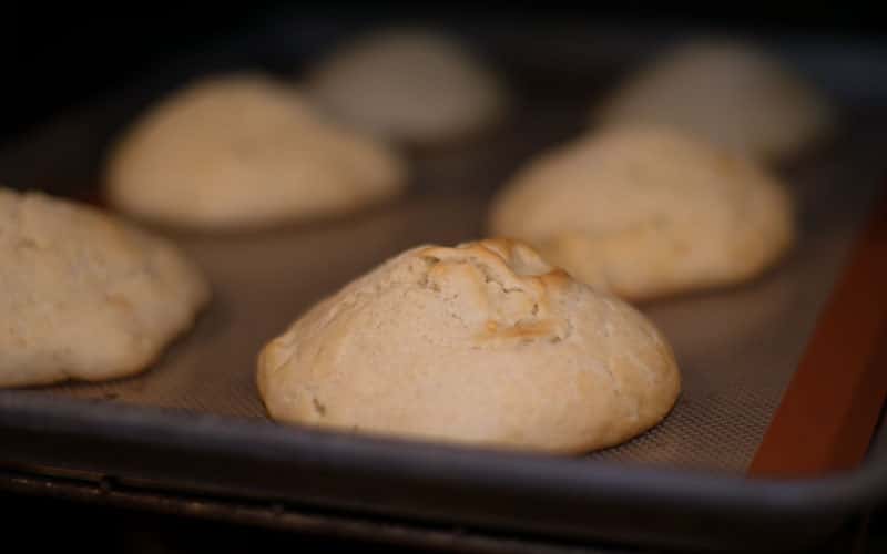 Shortcakes being baked