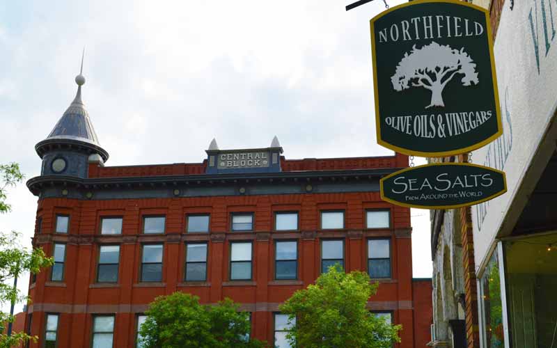 The Morgans' shop is located in historic Northfield along the Cannon River