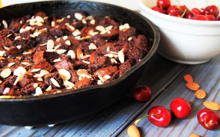 Chocolate Amaretto Bread Pudding