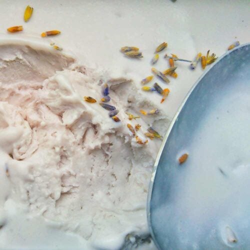 Lavender No-Churn Ice Cream