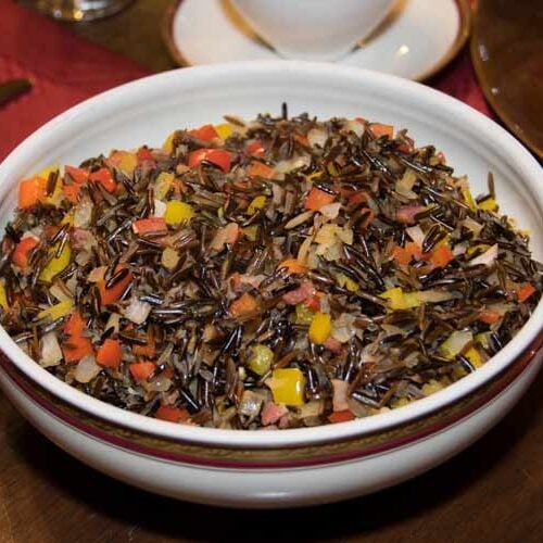 Wild Rice with Sautéed Peppers