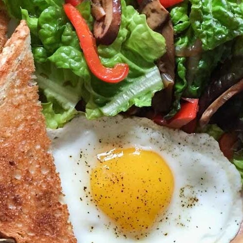 Breakfast Salad with Egg