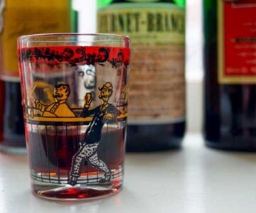 Glass of Fernet Branca Neat