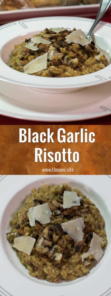 Black Garlic Risotto Pinterest