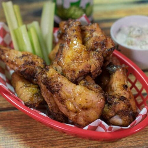 Hickory Smoked Chicken Wings Recipe Closeup