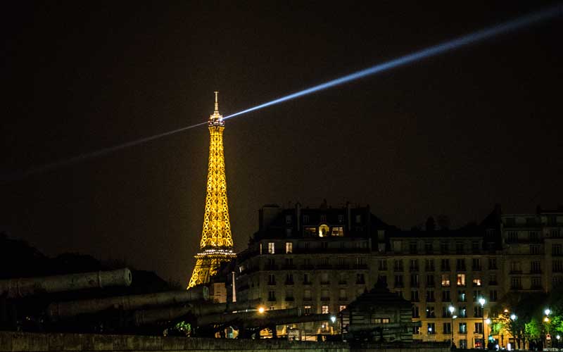 The Eiffel Tower seen from Les Invalides