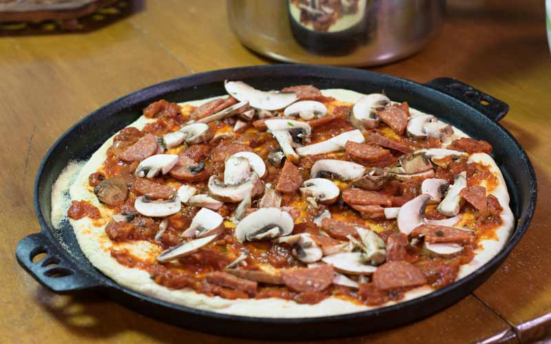 The tomato sauce is delicious on pizza