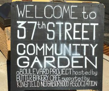 Community garden outside of Butter