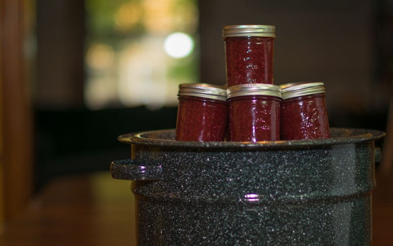 Raspberry jam all done
