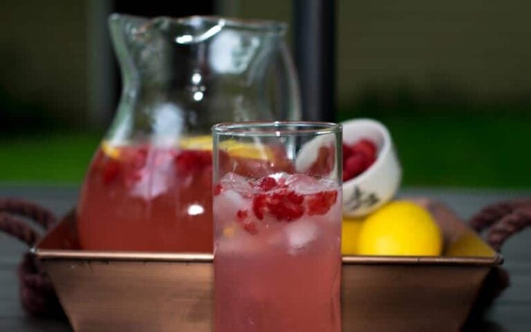 Raspberry Lemonade In Glass