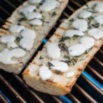 Grilled Garlic Bread With Cheese Square