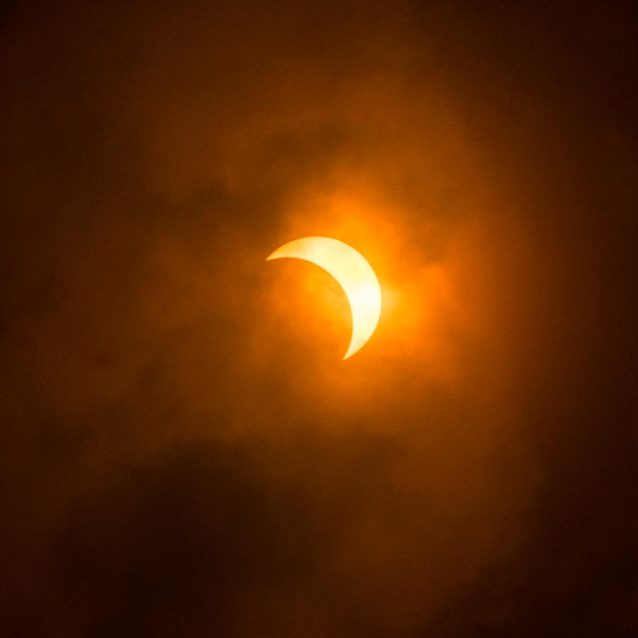 Partially Cloudy Eclipse