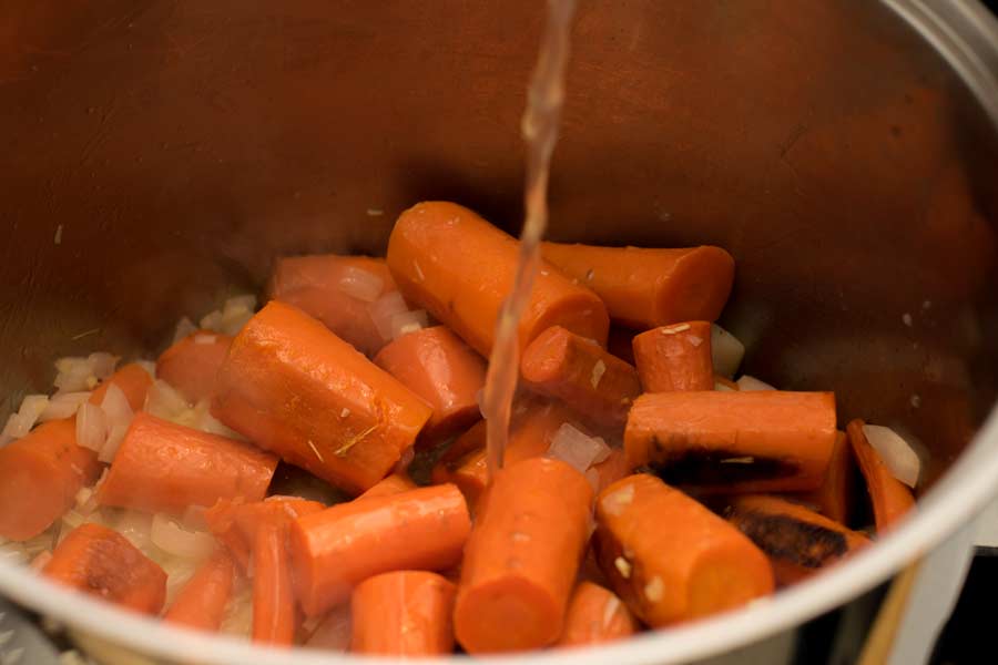 Carrot Soup Cooking