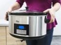 Elite Platinum MST 900D Maxi Matic 85 Quart Digital Programmable Slow Cooker With Timer Stainless Steel 0 1
