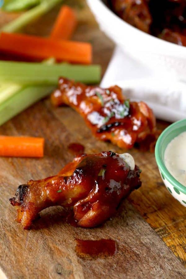 Honey BBQ Slow Cooker Chicken Wings Lemon Blossoms