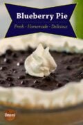Homemade Blueberry Pie