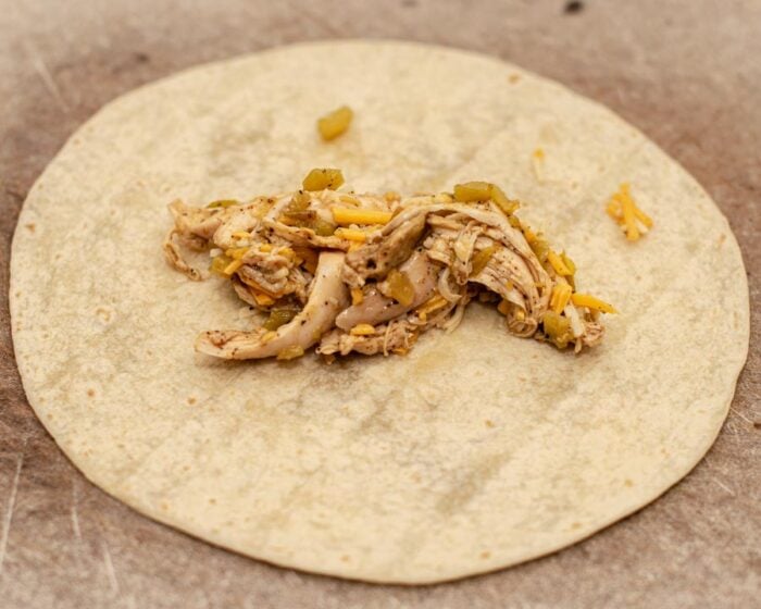 Add Filling To Tortilla