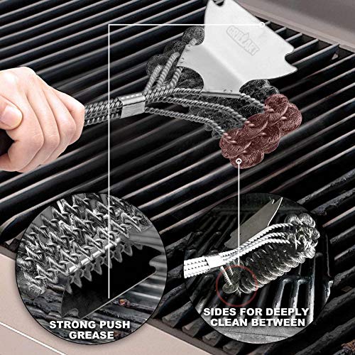 GRILLART Grill Brush And Scraper Bristle Free Safe BBQ Brush For Grill 18 Stainless Grill Grate Cleaner Safe Grill Accessories For PorcelainWeber GasCharcoal Grill Gifts For Grill Wizard 0 0 GRILLART Grill Brush And Scraper Bristle Free Safe BBQ Brush For Grill 18 Stainless Grill Grate Cleaner Safe Grill Accessories For PorcelainWeber GasCharcoal Grill Gifts For Grill Wizard 0 0