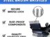 Grill Daddy Bristles GB91062S Barbeque Grill Steam Brush With Stainless Steel B 15 Inch Black 0 2