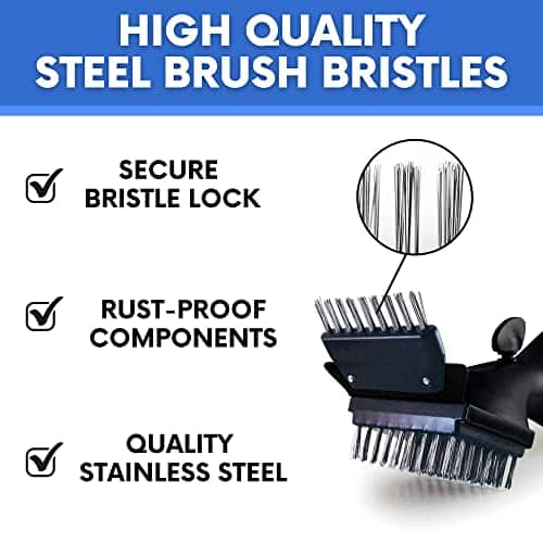 Grill Daddy Bristles GB91062S Barbeque Grill Steam Brush With Stainless Steel B 15 Inch Black 0 2 Grill Daddy Bristles GB91062S Barbeque Grill Steam Brush With Stainless Steel B 15 Inch Black 0 2