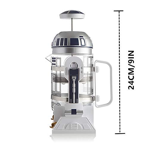 NBCDY Hand Coffee Machine Creative Robot R2D2 Mini Stainless Steel Filter Coffee Maker Home Insulation Pressure Pot 0 0 NBCDY Hand Coffee Machine Creative Robot R2D2 Mini Stainless Steel Filter Coffee Maker Home Insulation Pressure Pot 0 0