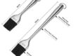 Rwm Basting Brush Grilling BBQ Baking Pastry And Oil Stainless Steel Brushes With Back Up Silicone Brush HeadsOrange For Kitchen Cooking Marinating Dishwasher 0 3