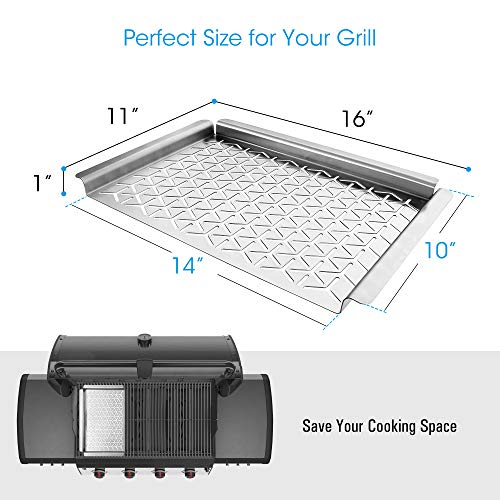 Unicook Grill Topper Vegetable Grill Basket Warp Free Stainless Steel Grill Pan For Grilling Veggie Seafood Meat And Kabob Heavy Duty BBQ Tray Accessories Rectangular 16x11 Inch 0 2 Unicook Grill Topper Vegetable Grill Basket Warp Free Stainless Steel Grill Pan For Grilling Veggie Seafood Meat And Kabob Heavy Duty BBQ Tray Accessories Rectangular 16x11 Inch 0 2