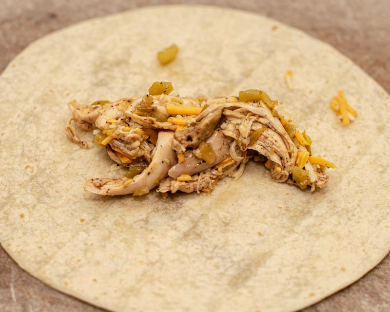 Add Filling To Tortilla
