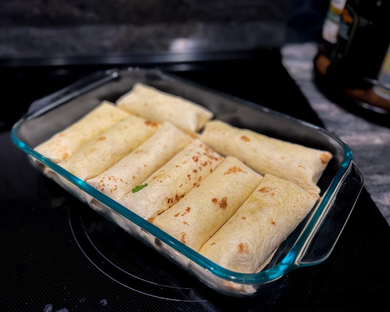 Enchilads In Baking Dish