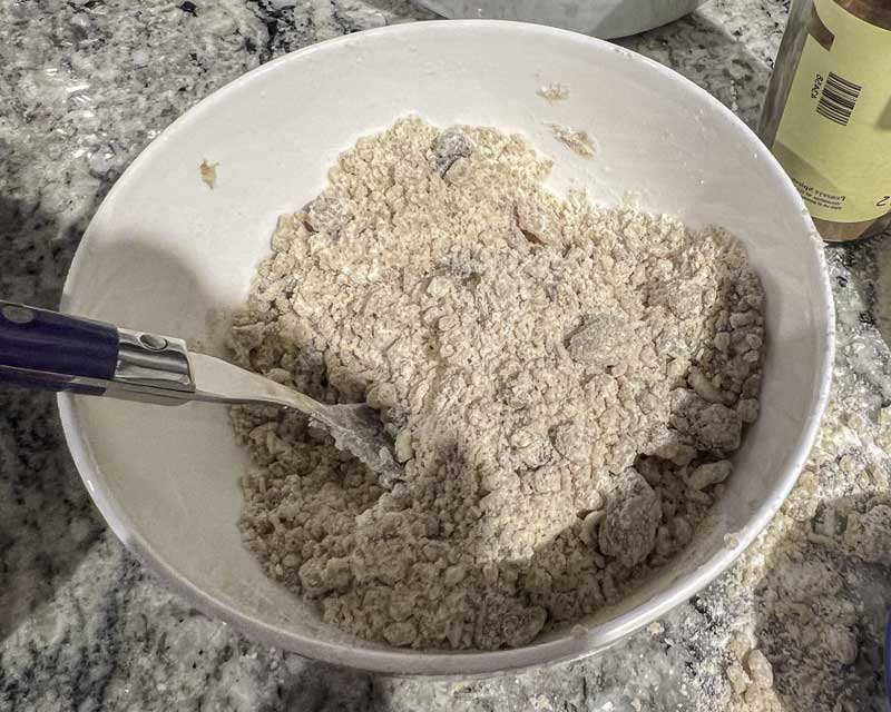 Mixing Streusel