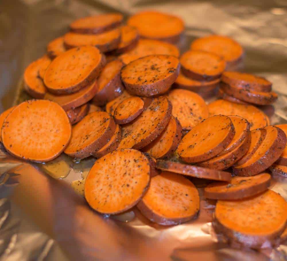 Prepped Sweet Potatoes