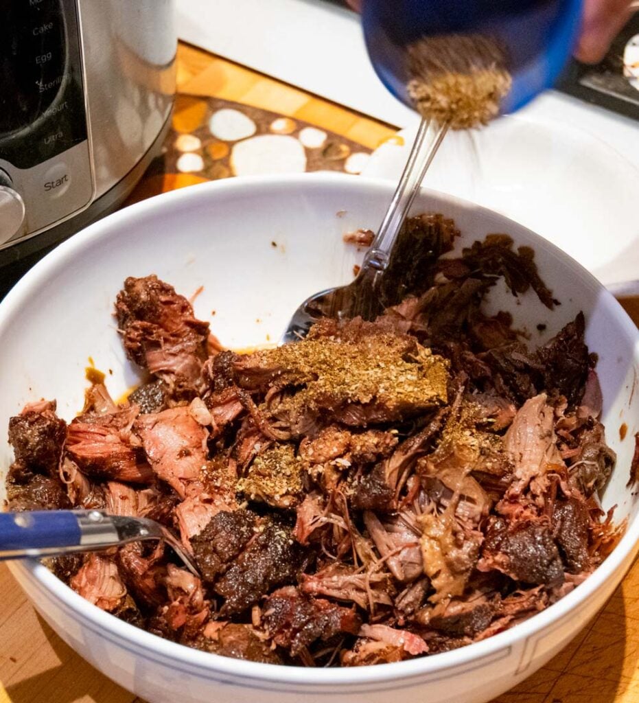 Seasoning Shredded Beef