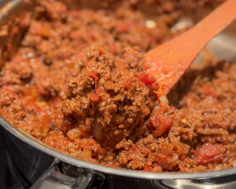 Simmering Sloppy Joes
