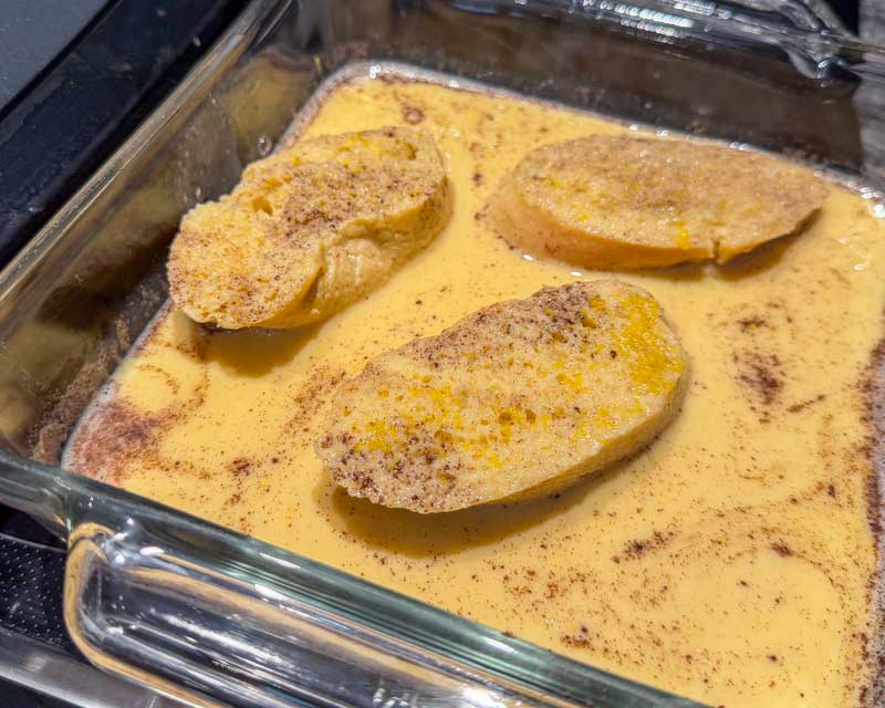 Soak Bread In Custard